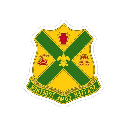 200th Field Artillery Battalion (U.S. Army) REVERSE PRINT Transparent Die-Cut STICKER 6 Inch Die-Cut Transparent - The Sticker Space
