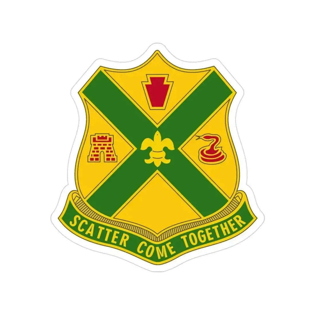 200th Field Artillery Battalion (U.S. Army) Transparent STICKER Die-Cut Vinyl Decal 3 Inch - The Sticker Space