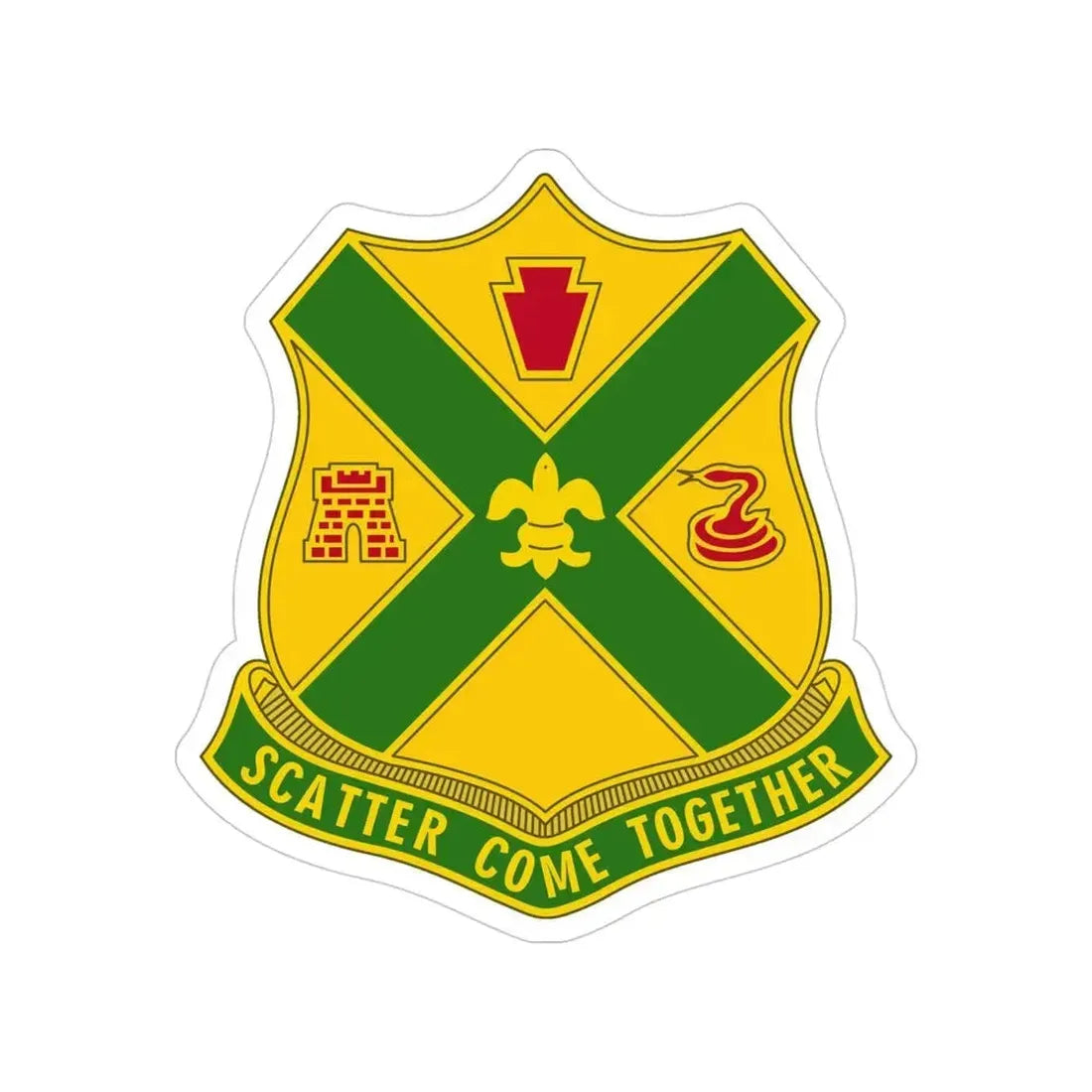 200th Field Artillery Battalion (U.S. Army) Transparent STICKER Die-Cut Vinyl Decal 4 Inch - The Sticker Space