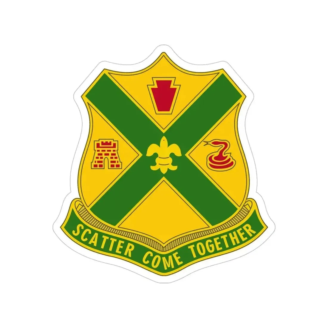 200th Field Artillery Battalion (U.S. Army) Transparent STICKER Die-Cut Vinyl Decal 5 Inch - The Sticker Space