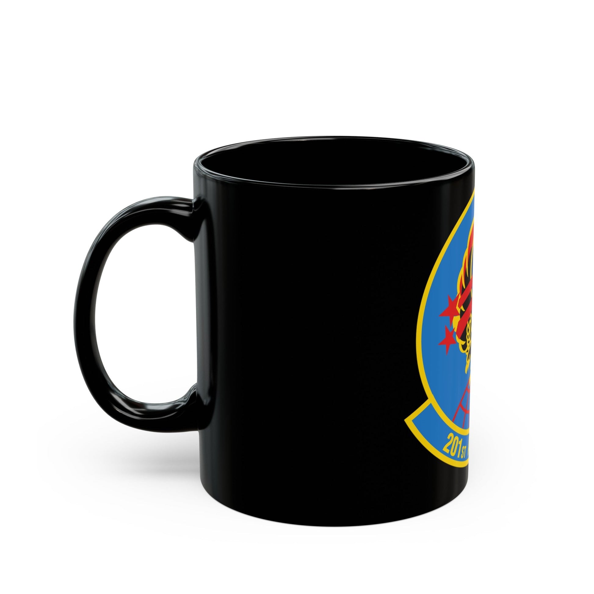 201 Airlift Squadron (U.S. Air Force) Black Coffee Mug-The Sticker Space