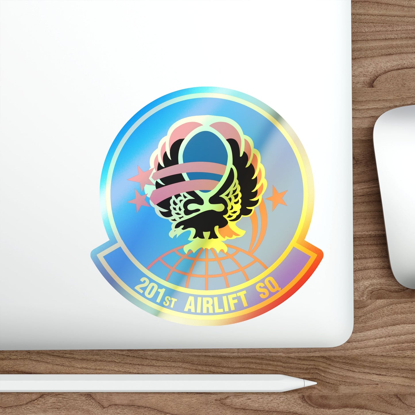 201 Airlift Squadron (U.S. Air Force) Holographic STICKER Die-Cut Vinyl Decal-The Sticker Space