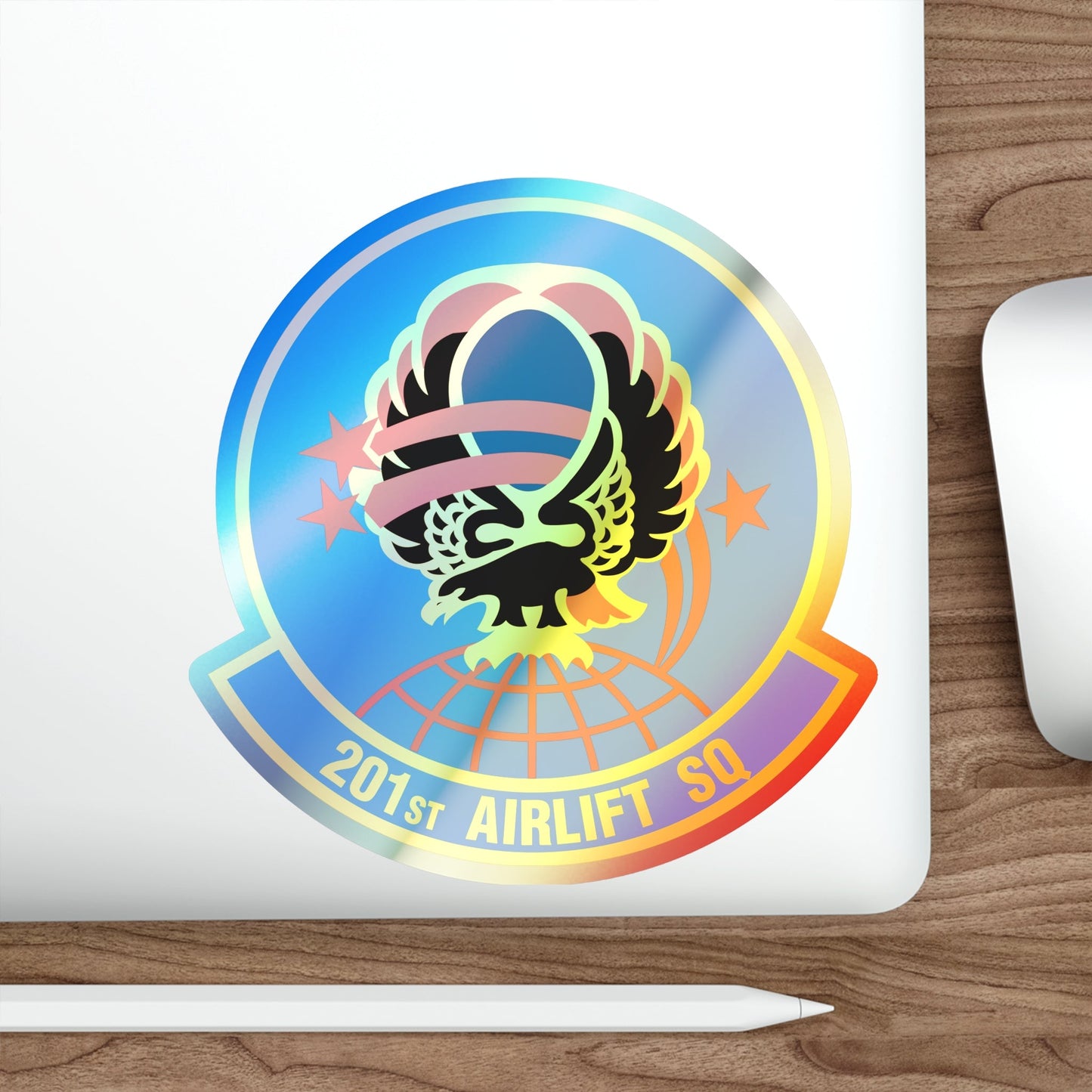 201 Airlift Squadron (U.S. Air Force) Holographic STICKER Die-Cut Vinyl Decal-The Sticker Space