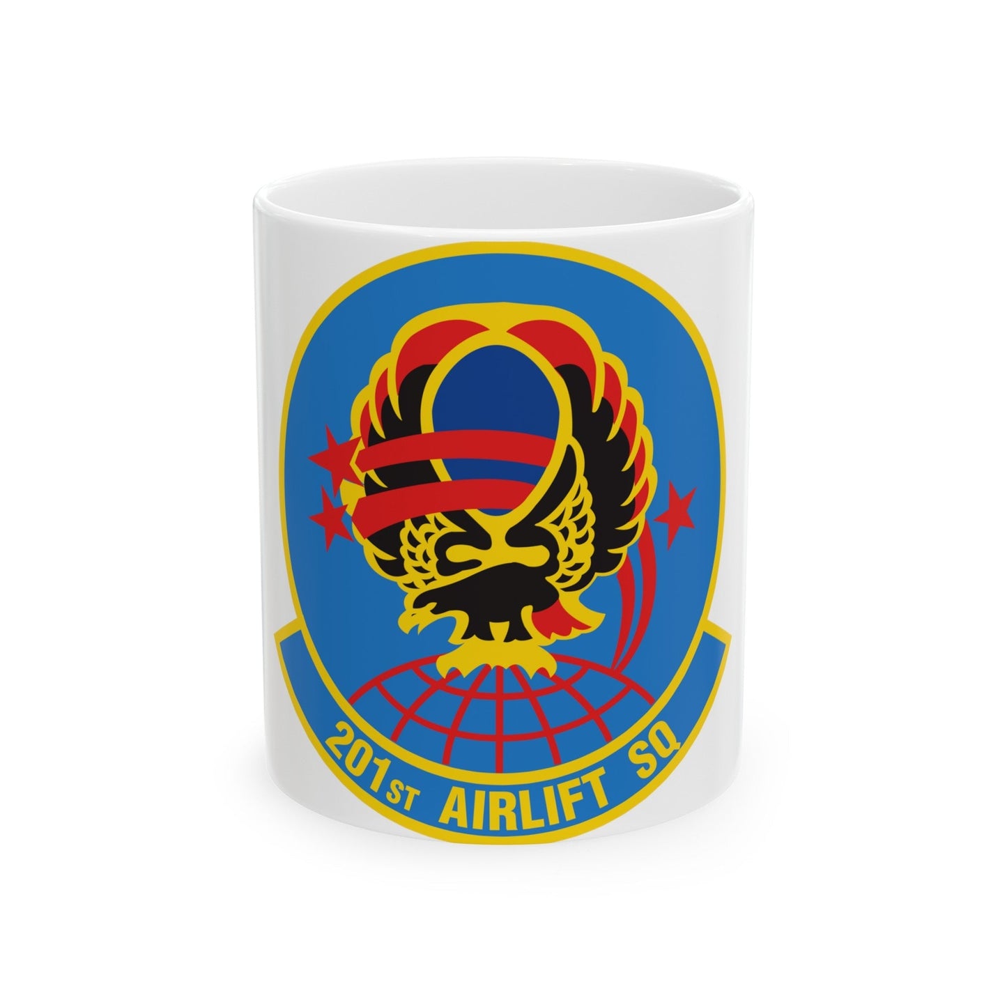 201 Airlift Squadron (U.S. Air Force) White Coffee Mug-11oz-The Sticker Space