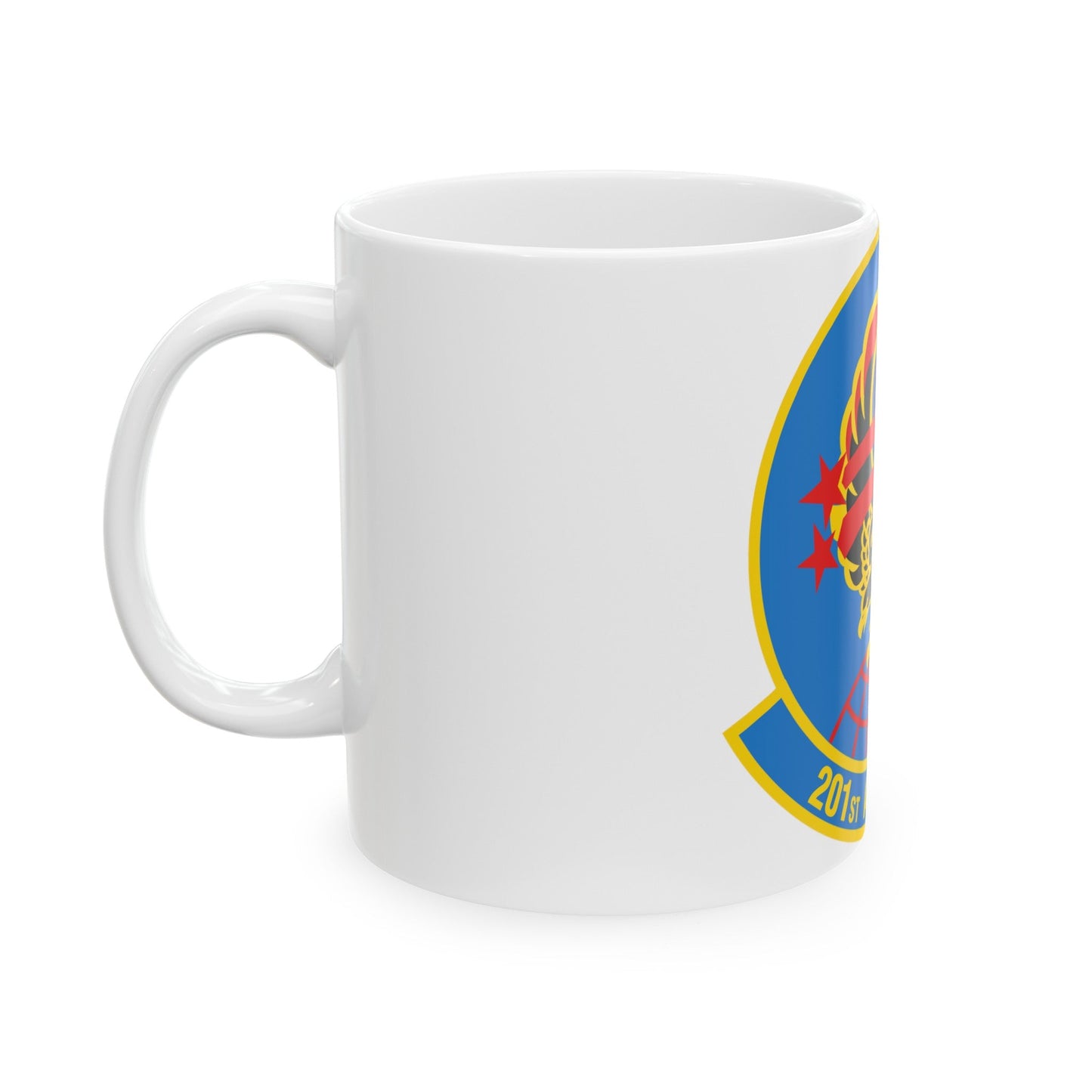 201 Airlift Squadron (U.S. Air Force) White Coffee Mug-The Sticker Space