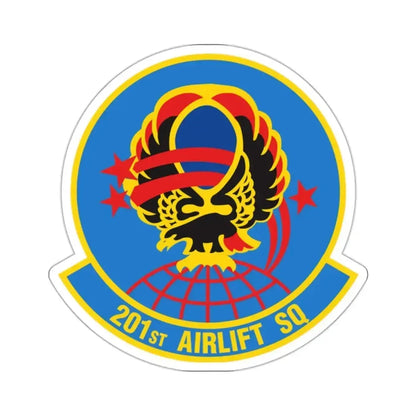 201 Airlift Squadron (U.S. Air Force) STICKER Vinyl Kiss-Cut Decal 2 Inch White - The Sticker Space