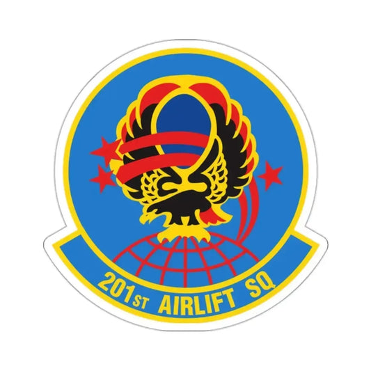 201 Airlift Squadron (U.S. Air Force) STICKER Vinyl Kiss-Cut Decal 2 Inch White - The Sticker Space