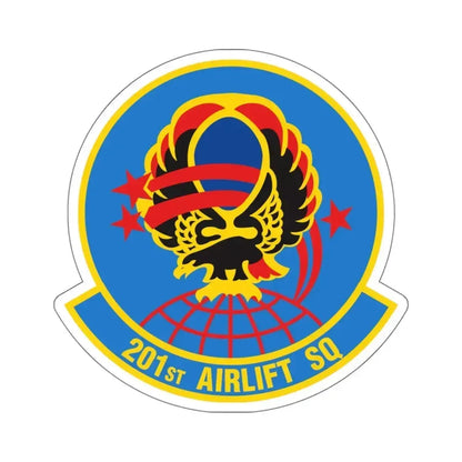 201 Airlift Squadron (U.S. Air Force) STICKER Vinyl Kiss-Cut Decal 6 Inch White - The Sticker Space