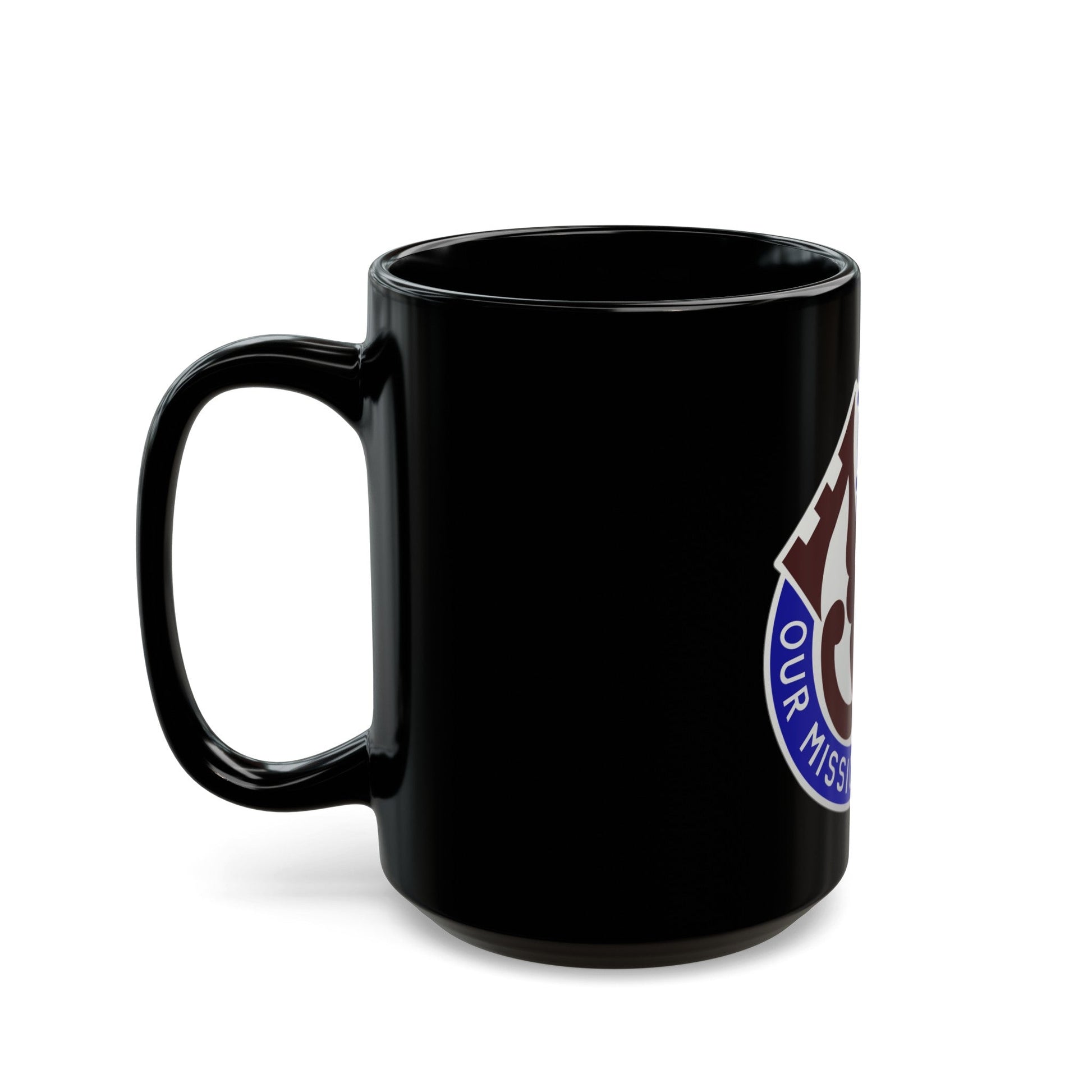 201 Evacuation Hospital (U.S. Army) Black Coffee Mug-The Sticker Space