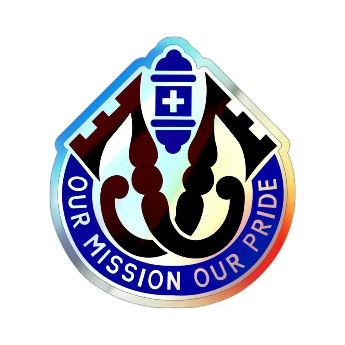 201 Evacuation Hospital (U.S. Army) Holographic STICKER Die-Cut Vinyl Decal - The Sticker Space
