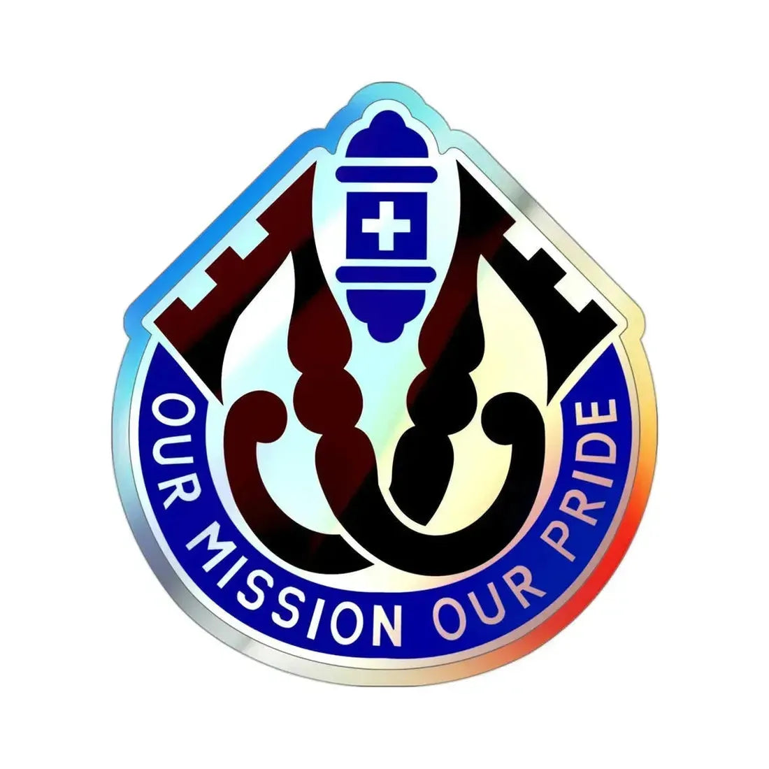 201 Evacuation Hospital (U.S. Army) Holographic STICKER Die-Cut Vinyl Decal - The Sticker Space