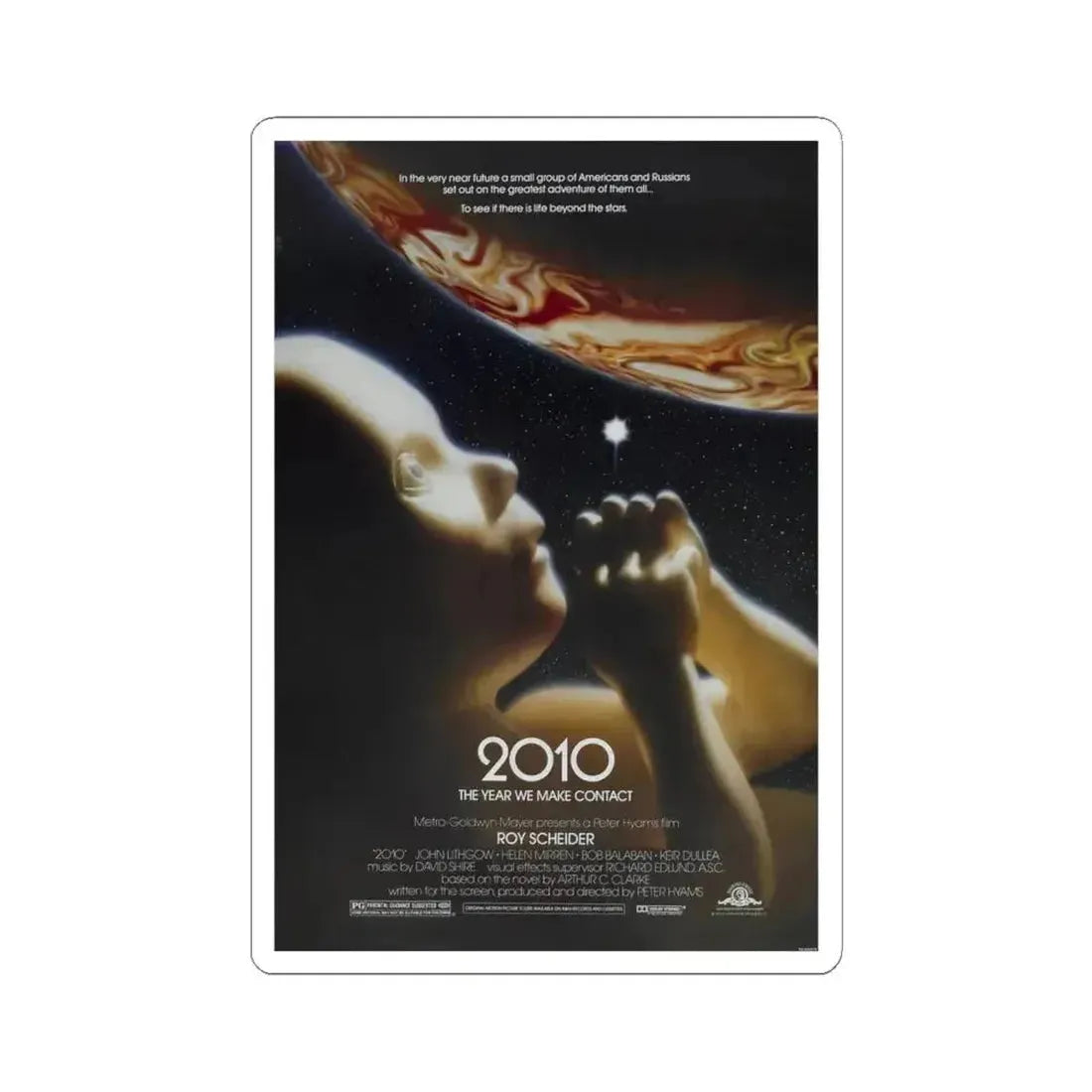 2010 1984 Movie Poster - STICKER Vinyl Kiss-Cut Decal 6 Inch White - The Sticker Space