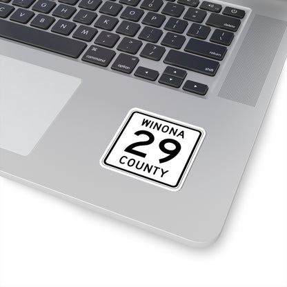 Winona County Route 29 MN (Minnesota) (Road Sign) STICKER Vinyl Kiss-Cut Decal