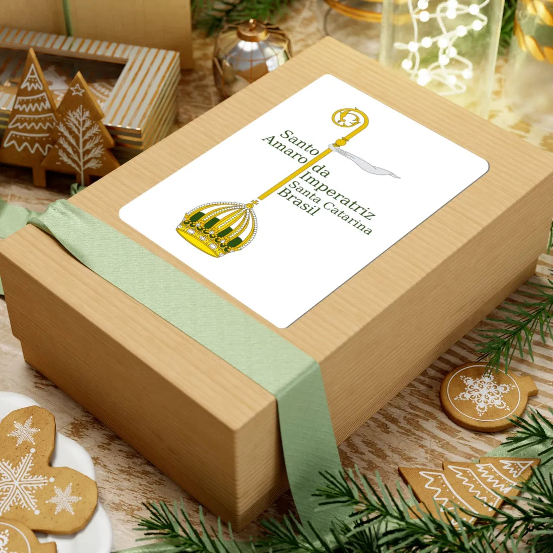 2012-11-19 Logo proposto Santo Amaro da Imperatriz  (Brazil) (Coat of Arms) STICKER Vinyl Kiss-Cut Decal - The Sticker Space