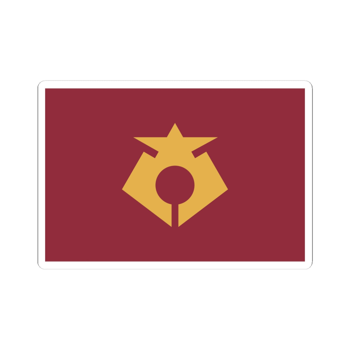 Flag of Rikuzentakata Iwate (Japan) STICKER Vinyl Kiss-Cut Decal