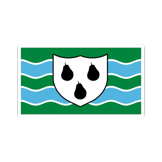 Flag of Worcestershire (England) STICKER Vinyl Kiss-Cut Decal