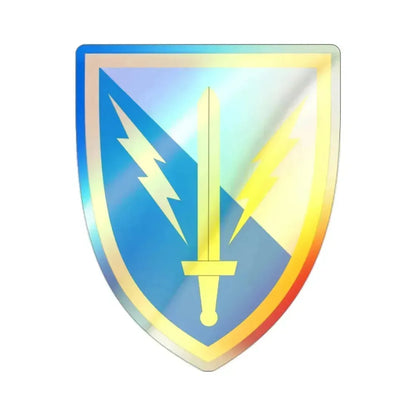 201st Expeditionary Military Intelligence Brigade (U.S. Army) Holographic STICKER Die-Cut Vinyl Decal 2 Inch Holographic - The Sticker Space