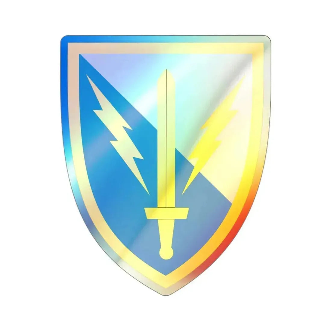 201st Expeditionary Military Intelligence Brigade (U.S. Army) Holographic STICKER Die-Cut Vinyl Decal 3 Inch Holographic - The Sticker Space