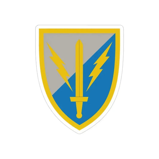 201st Expeditionary Military Intelligence Brigade (U.S. Army) REVERSE PRINT Transparent Die-Cut STICKER 6 Inch Die-Cut Transparent - The Sticker Space