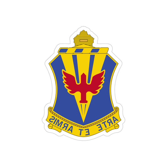 202 Air Defense Artillery Regiment (U.S. Army) REVERSE PRINT Transparent STICKER-6" × 6"-The Sticker Space