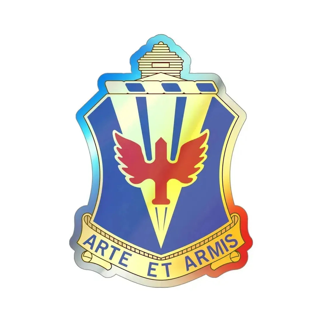 202 Air Defense Artillery Regiment (U.S. Army) Holographic STICKER Die-Cut Vinyl Decal 4 Inch Holographic - The Sticker Space