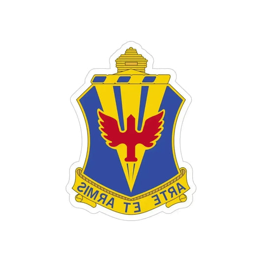 202 Air Defense Artillery Regiment (U.S. Army) REVERSE PRINT Transparent Die-Cut STICKER 6 Inch Die-Cut Transparent - The Sticker Space