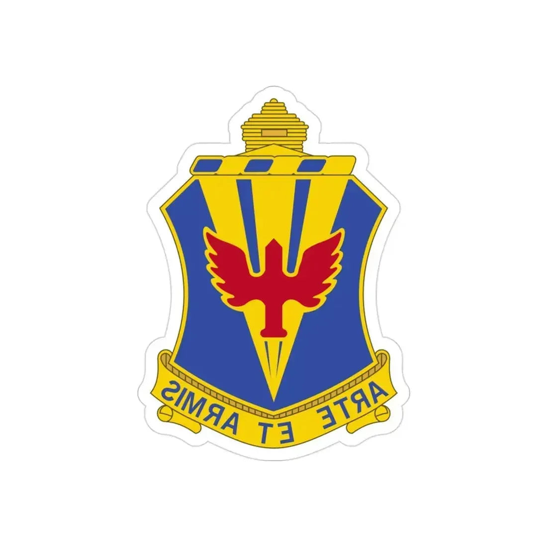 202 Air Defense Artillery Regiment (U.S. Army) REVERSE PRINT Transparent Die-Cut STICKER - The Sticker Space