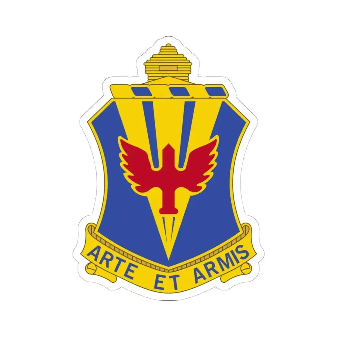 202 Air Defense Artillery Regiment (U.S. Army) STICKER Vinyl Kiss-Cut Decal 4 Inch White - The Sticker Space
