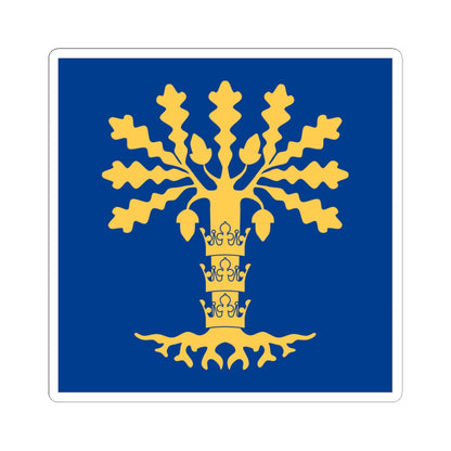 Blekinge lan vapenflagga (Sweden) STICKER Vinyl Kiss-Cut Decal