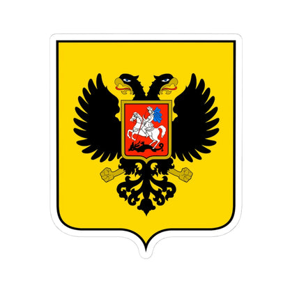 Герб России 2021 (Russia) (Coat of Arms) STICKER Vinyl Kiss-Cut Decal 4 Inch White - The Sticker Space