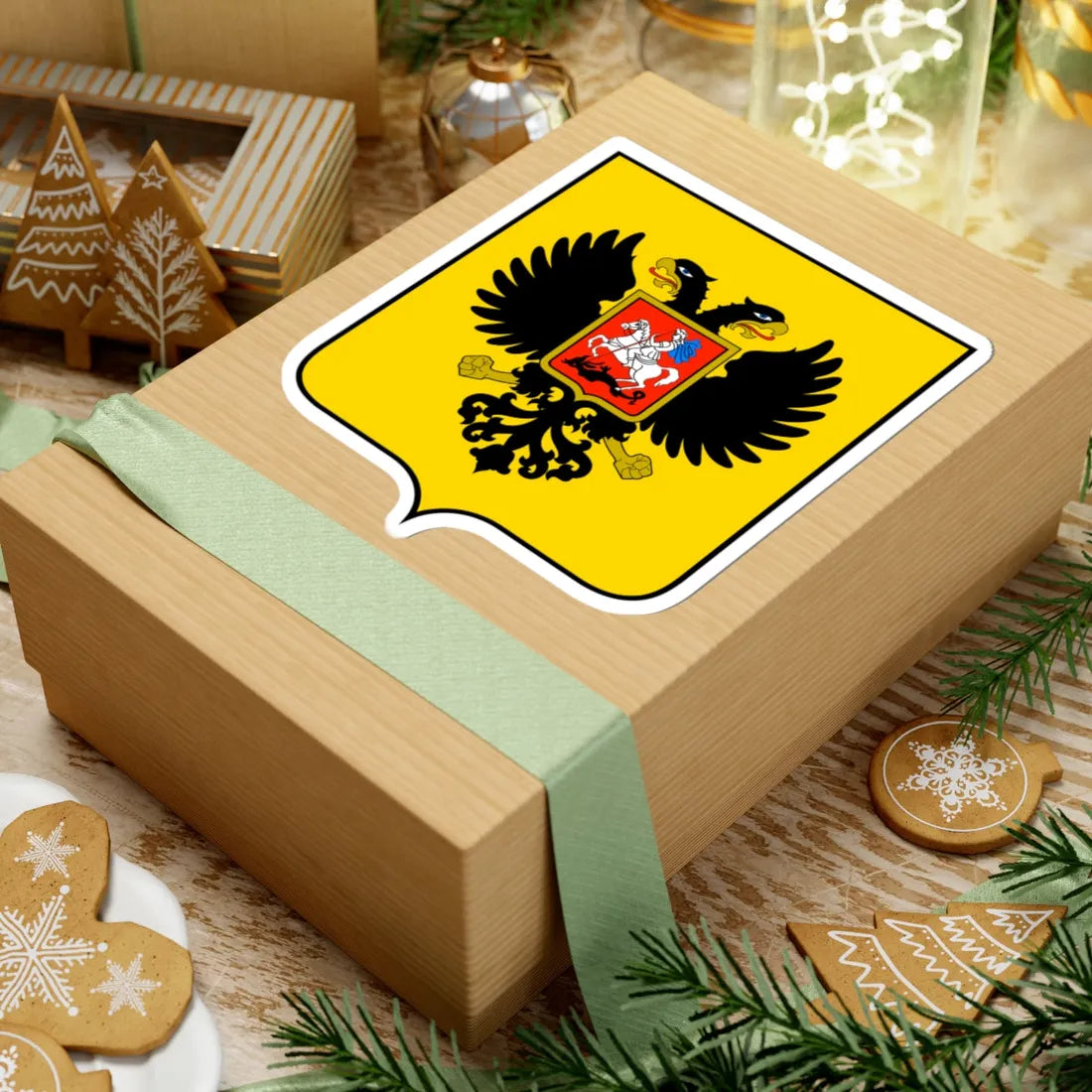 Герб России 2021 (Russia) (Coat of Arms) STICKER Vinyl Kiss-Cut Decal - The Sticker Space