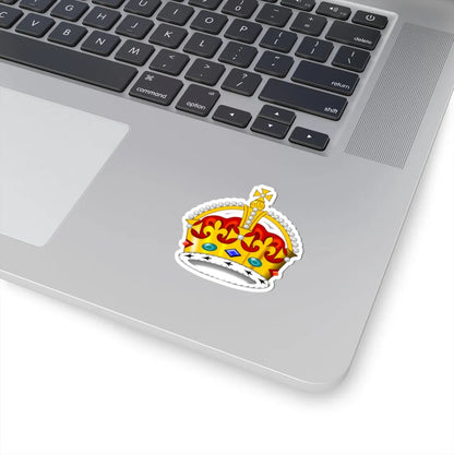 2022 pattern Tudor Crown 3D (United Kingdom) (Coat of Arms) STICKER Vinyl Kiss-Cut Decal - The Sticker Space
