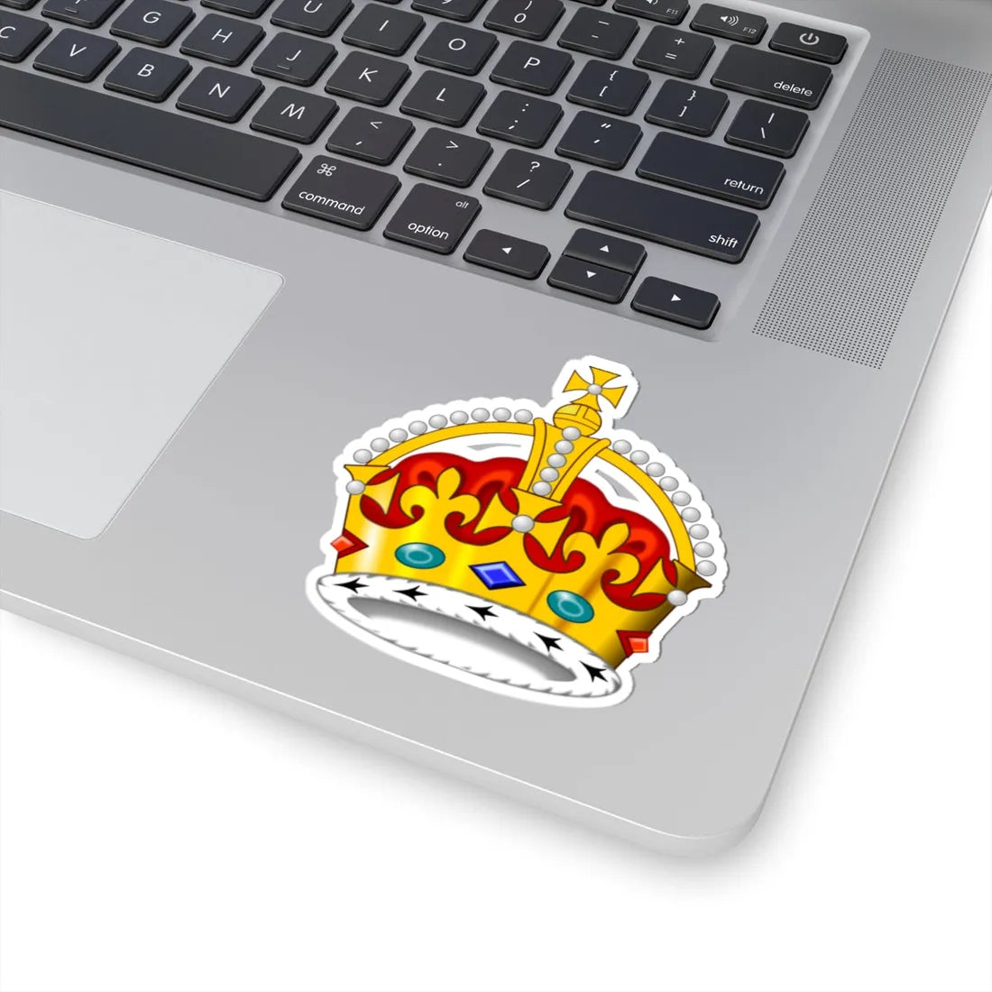 2022 pattern Tudor Crown 3D (United Kingdom) (Coat of Arms) STICKER Vinyl Kiss-Cut Decal - The Sticker Space