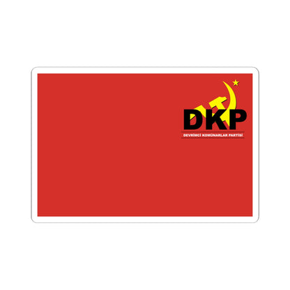 DKP-Rojava Flag (Syria) STICKER Vinyl Kiss-Cut Decal