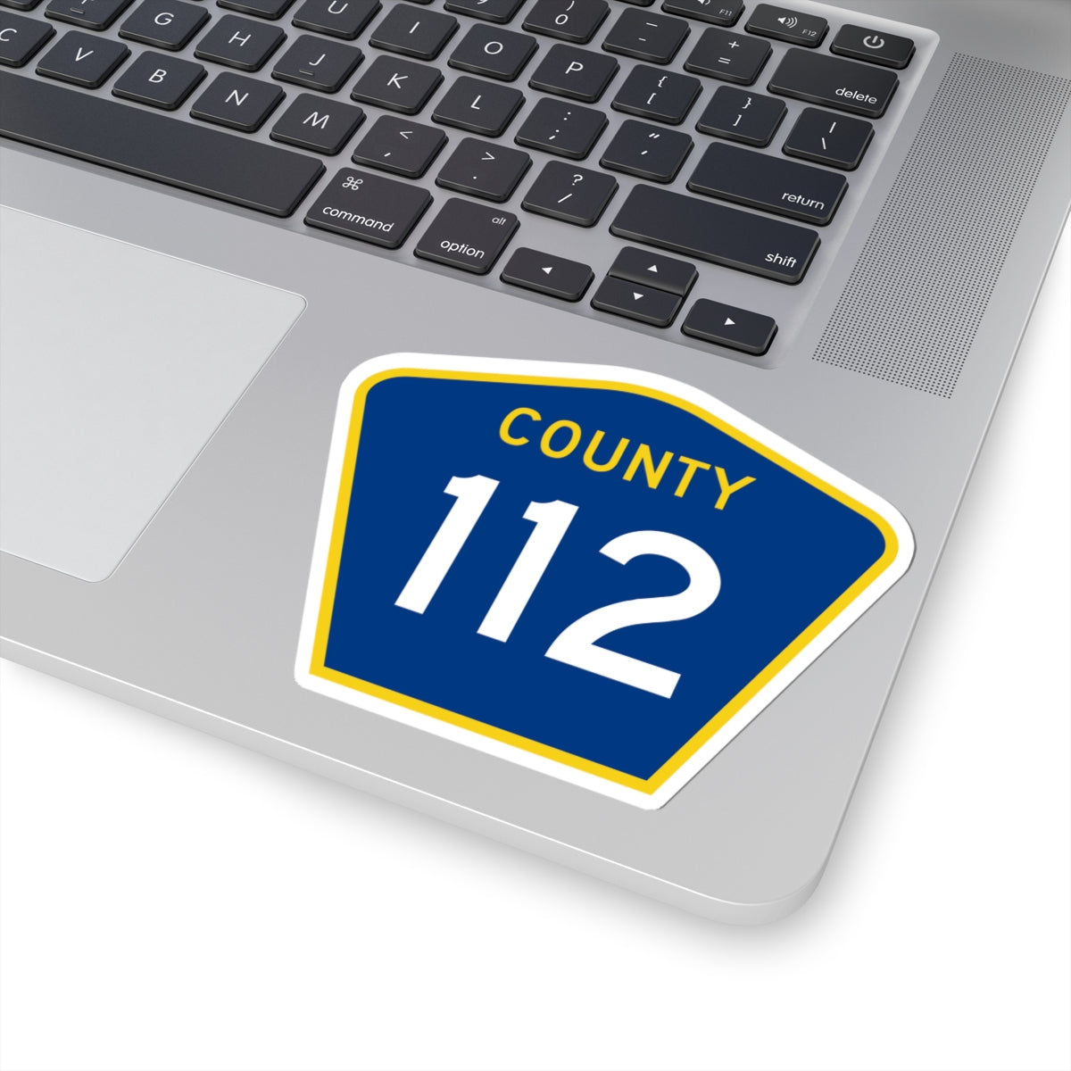 County 112 MN (Minnesota) (Road Sign) STICKER Vinyl Kiss-Cut Decal