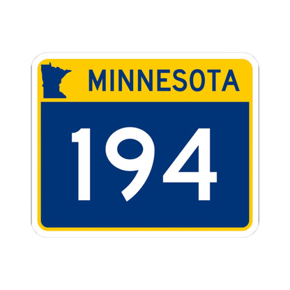 MN-194 wide (Minnesota) (Road Sign) STICKER Vinyl Kiss-Cut Decal