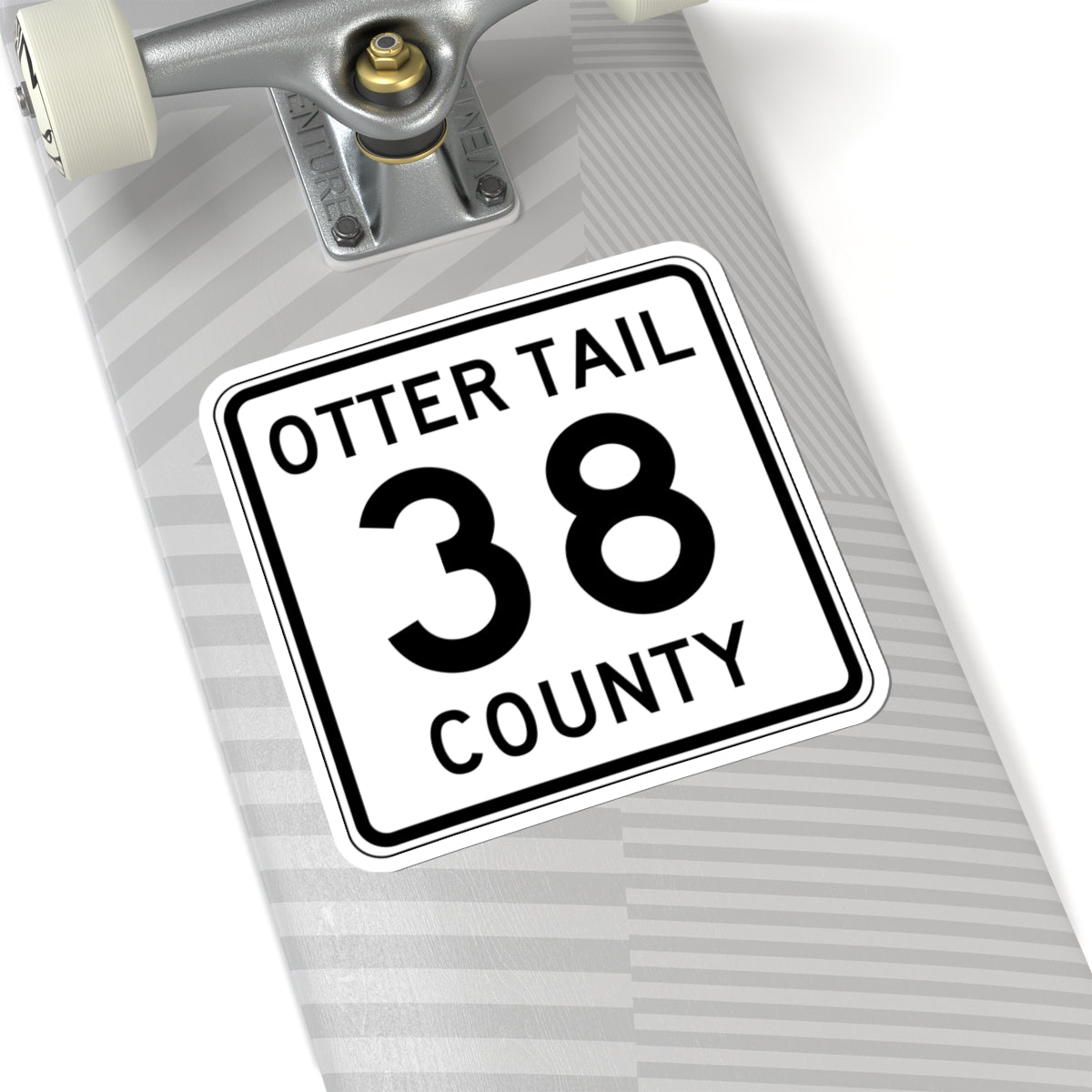 Otter Tail County Route 38 MN (Minnesota) (Road Sign) STICKER Vinyl Kiss-Cut Decal