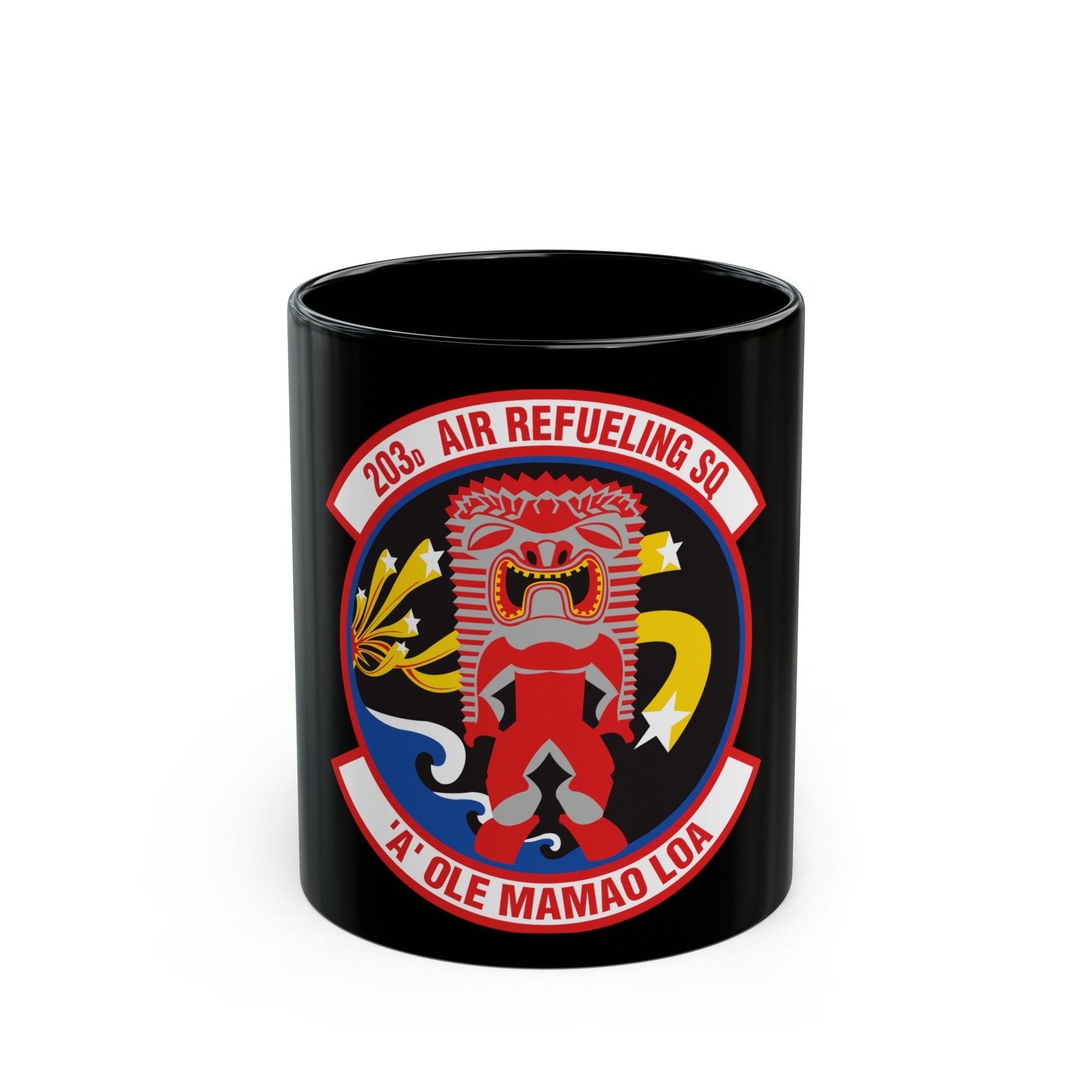 203 Air Refueling Squadron (U.S. Air Force) Black Coffee Mug-11oz-The Sticker Space