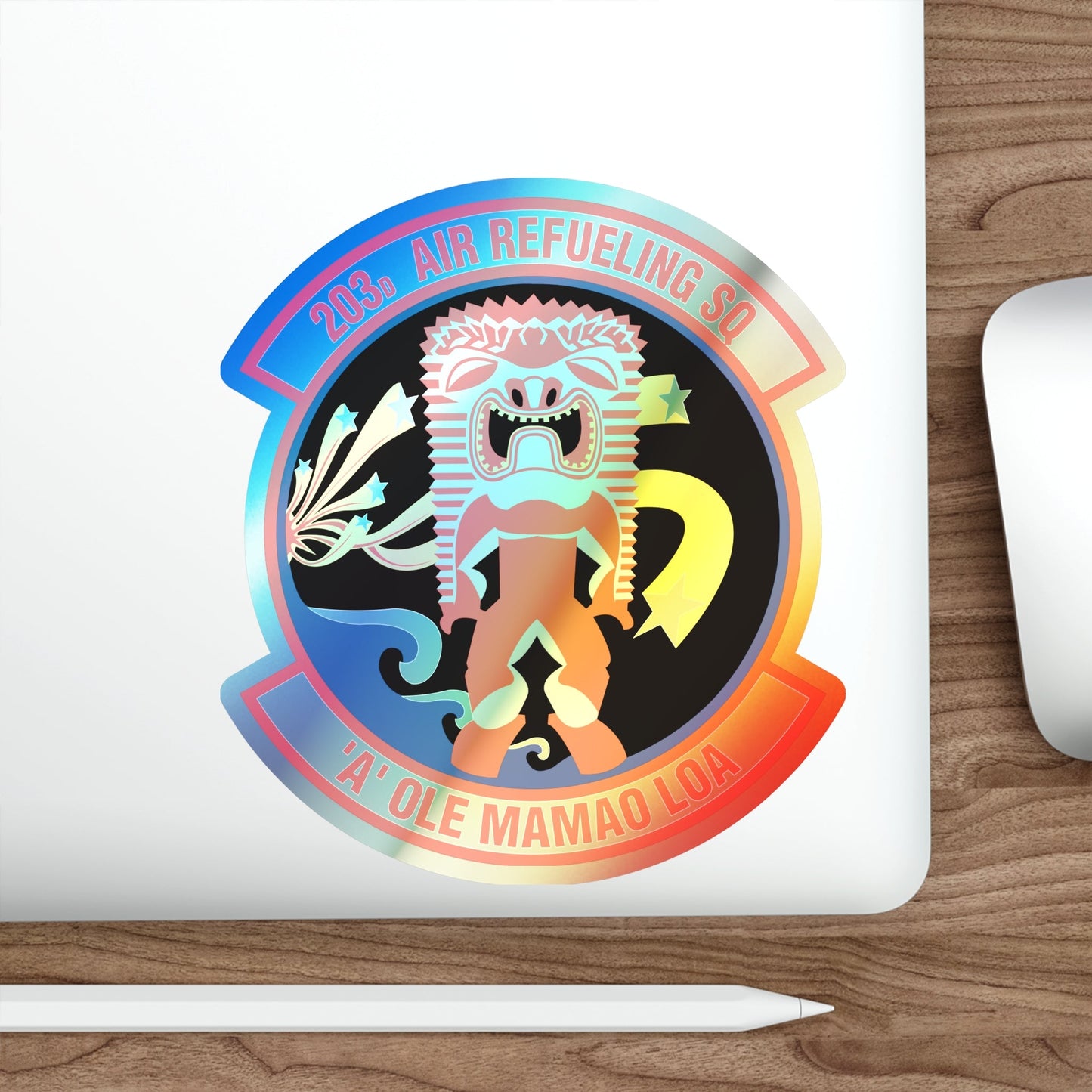 203 Air Refueling Squadron (U.S. Air Force) Holographic STICKER Die-Cut Vinyl Decal-The Sticker Space