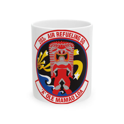 203 Air Refueling Squadron (U.S. Air Force) White Coffee Mug-11oz-The Sticker Space