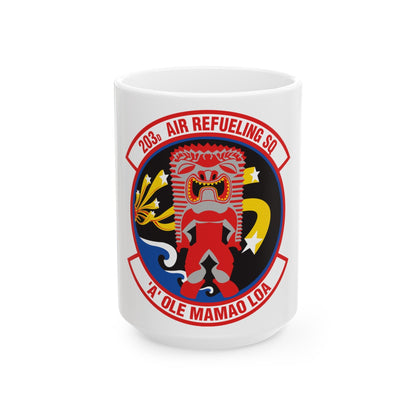 203 Air Refueling Squadron (U.S. Air Force) White Coffee Mug-15oz-The Sticker Space