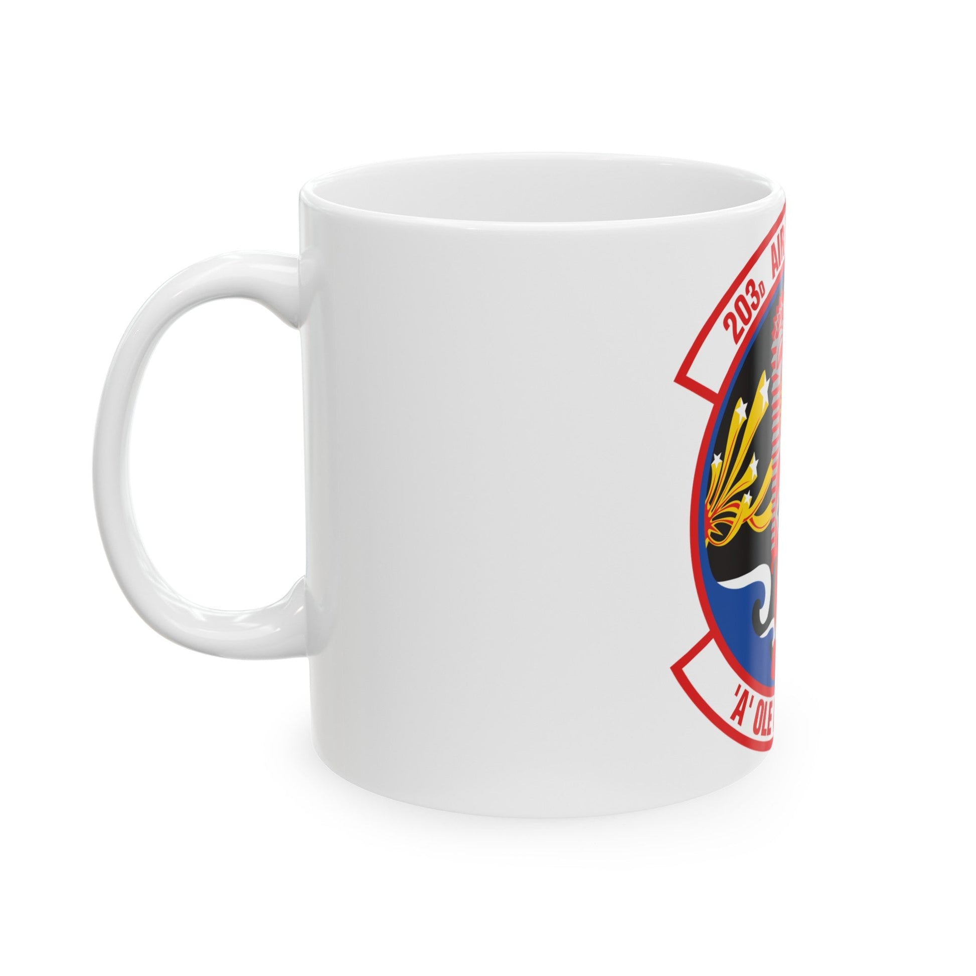 203 Air Refueling Squadron (U.S. Air Force) White Coffee Mug-The Sticker Space