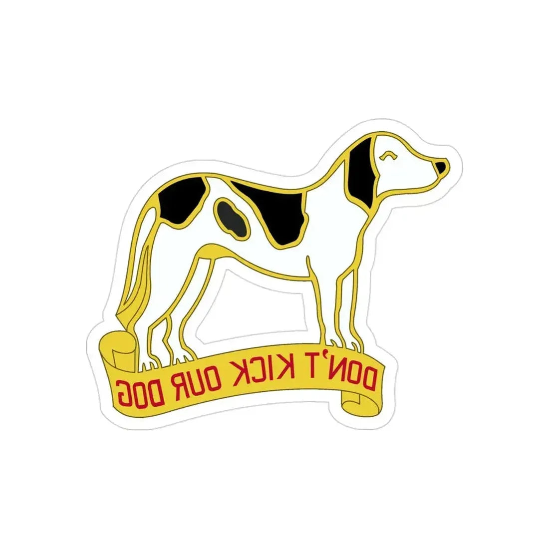 203 Engineer Battalion (U.S. Army) REVERSE PRINT Transparent Die-Cut STICKER - The Sticker Space