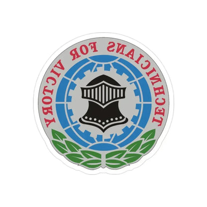 203 Military Intelligence Battalion (U.S. Army) REVERSE PRINT Transparent Die-Cut STICKER 2 Inch Die-Cut Transparent - The Sticker Space