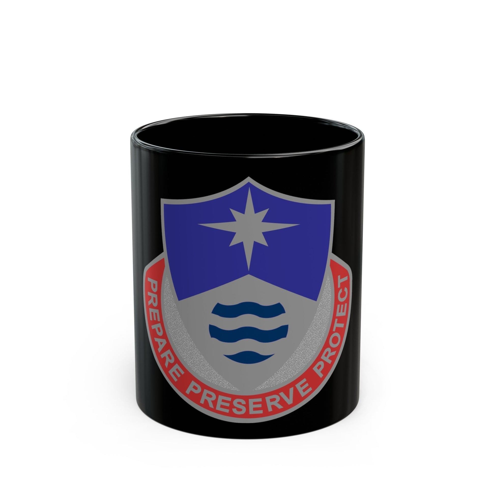 203 Personnel Services Battalion (U.S. Army) Black Coffee Mug-11oz-The Sticker Space