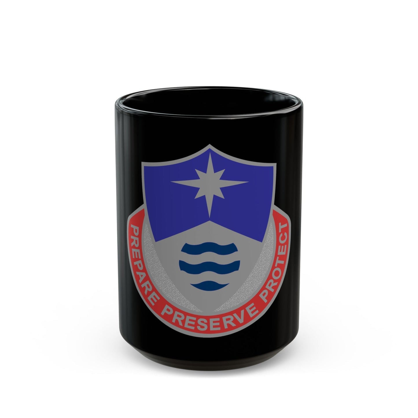 203 Personnel Services Battalion (U.S. Army) Black Coffee Mug-15oz-The Sticker Space