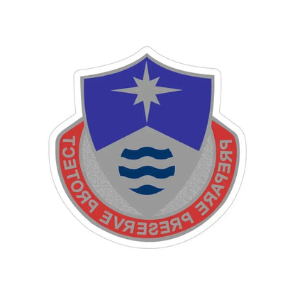203 Personnel Services Battalion (U.S. Army) REVERSE PRINT Transparent Die-Cut STICKER 6 Inch Die-Cut Transparent - The Sticker Space