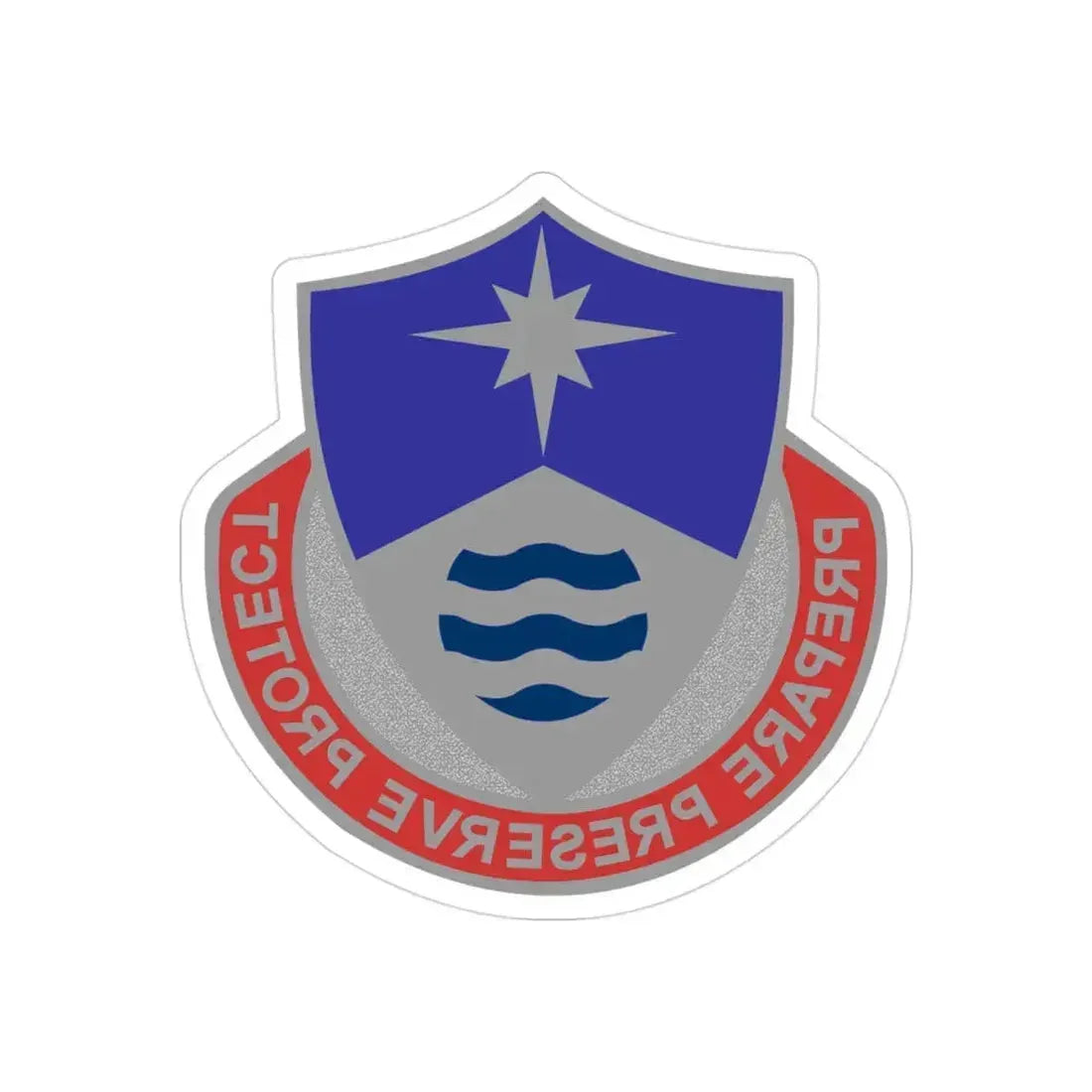 203 Personnel Services Battalion (U.S. Army) REVERSE PRINT Transparent Die-Cut STICKER - The Sticker Space