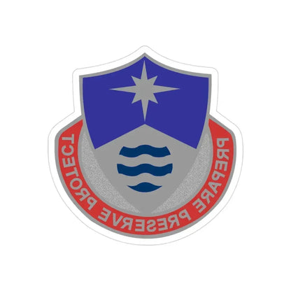 203 Personnel Services Battalion (U.S. Army) REVERSE PRINT Transparent Die-Cut STICKER - The Sticker Space