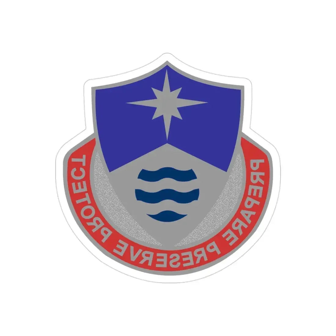 203 Personnel Services Battalion (U.S. Army) REVERSE PRINT Transparent Die-Cut STICKER - The Sticker Space